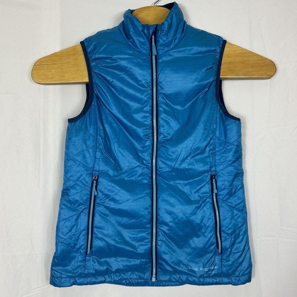Big Agnes Water Repellent Puffer Vest Women's Sz‎ Medium Blue Lucky Penny Vest